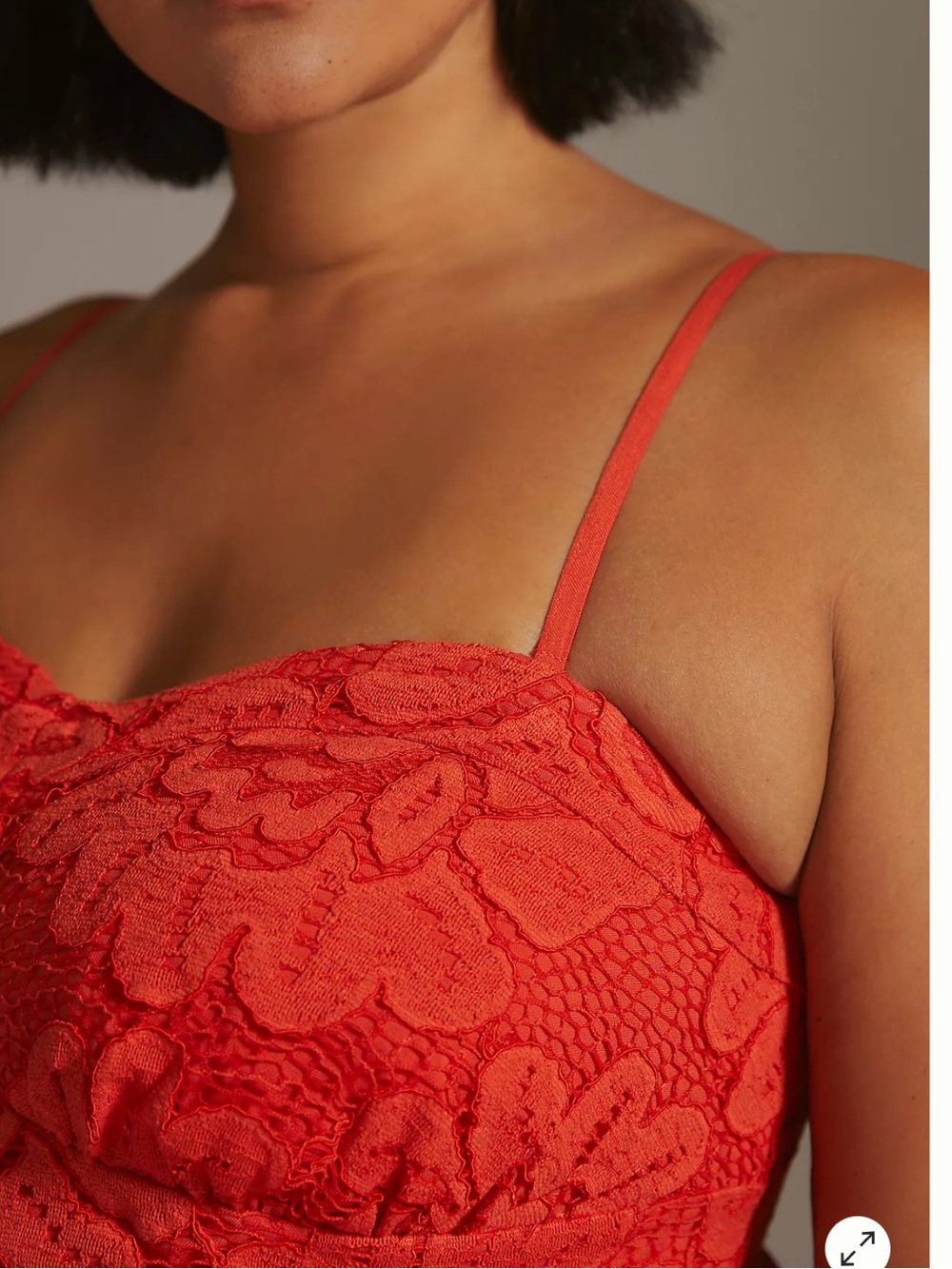 Anthropologie Maeve Strapless Lace Mini Dress Women’s 3X Red Q - Picture 3 of 10
